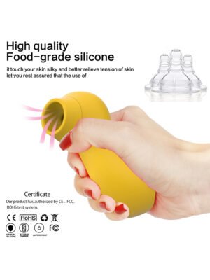 NO LLEGA Estimulador succionador de Clítoris de Silicona 7 Vel. USB