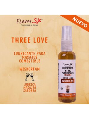 No llega Lubricante three love wiskcream 60ml flavor
