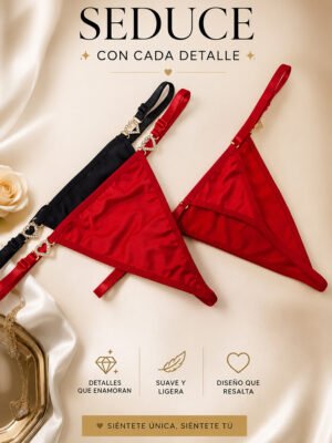 Panty corazon dorado