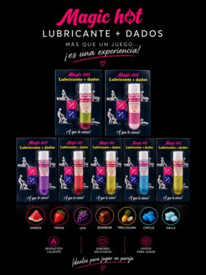 Aceite comestible caliente Kisses 8ML  + dados CON INVIMA